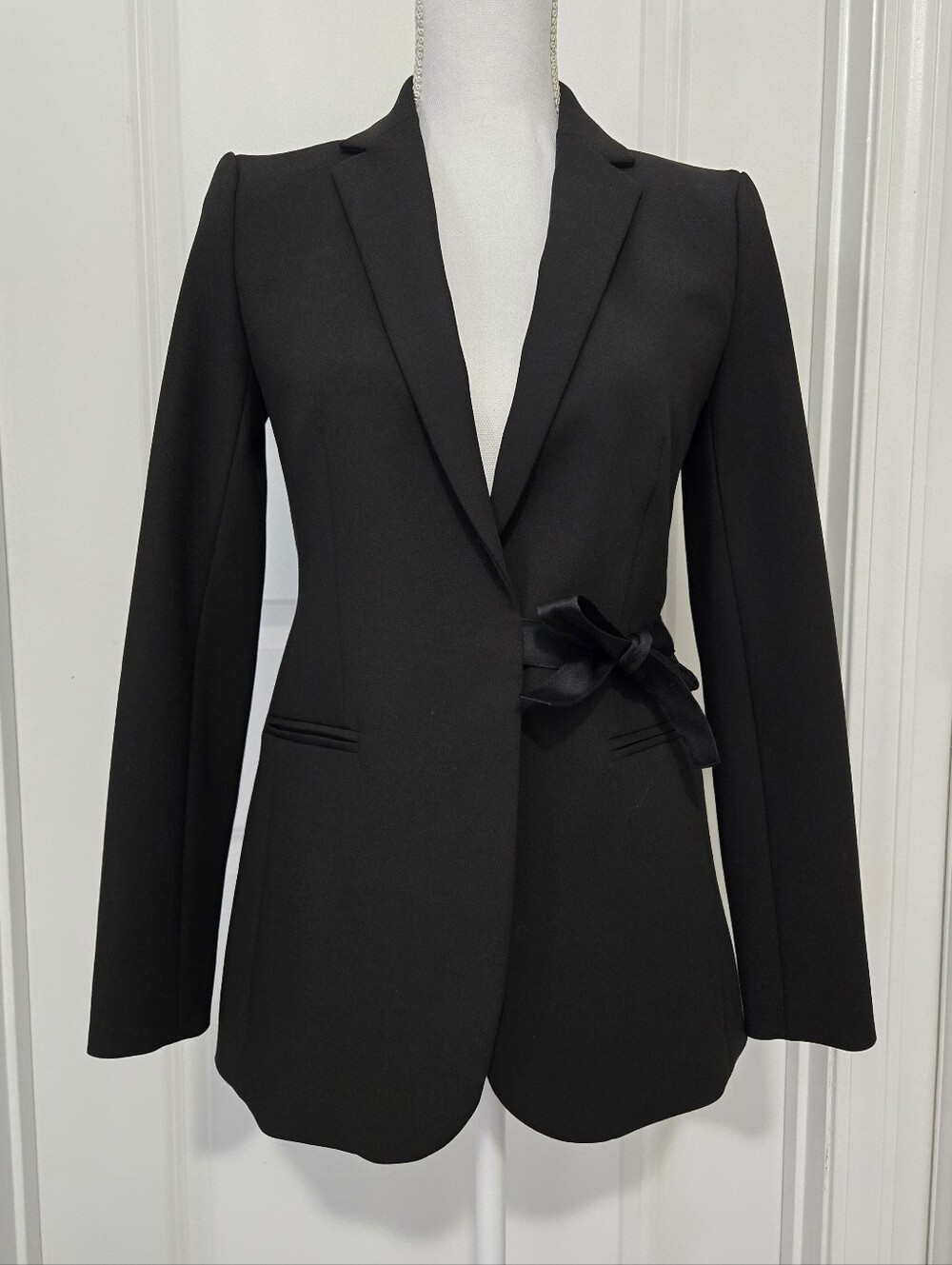 Women's J. Crew Tie-Front Blazer in Four-Season Stretch - Size 0
